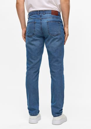 B34S35012 Erkek Mavi Jean Pantolon - 3