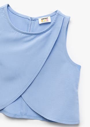 5Skg60014Aw Kız Çocuk Mavi Bluz - 3