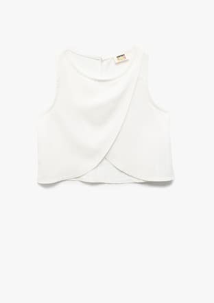 5Skg60014Aw Kız Çocuk Beyaz Bluz - 1