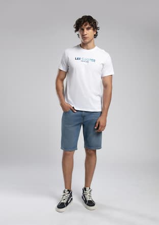 252 Lcm 242039 Erkek Beyaz O Yaka T-shirt - 1