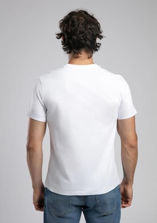 252 Lcm 242039 Erkek Beyaz O Yaka T-shirt - 3