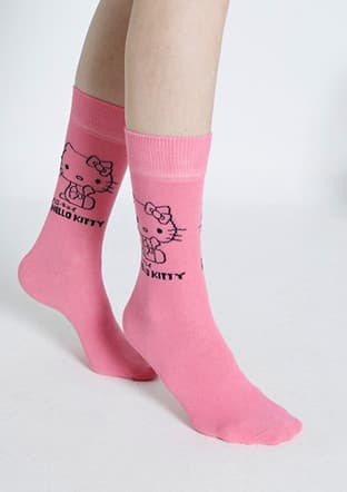 Roz-88/4 Kız Çocuk Pembe Soket Çorap - 2