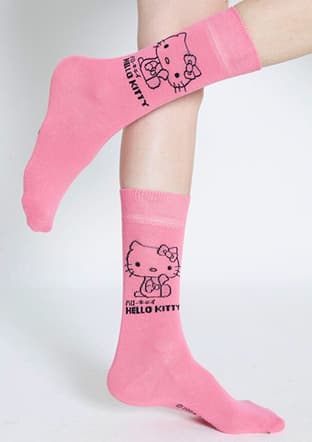 Roz-88/4 Kız Çocuk Pembe Soket Çorap - 3