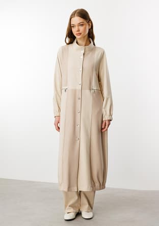 251541M Kadın Bej Pardesü - 2