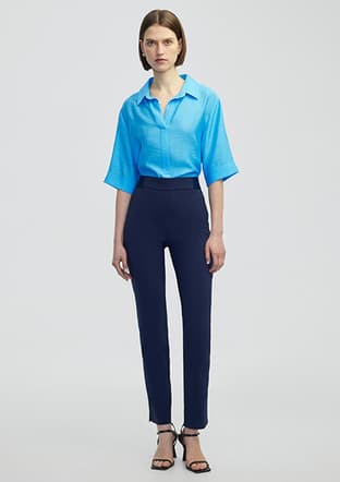 Is1250003247 Kadın Lacivert Pantolon - 1