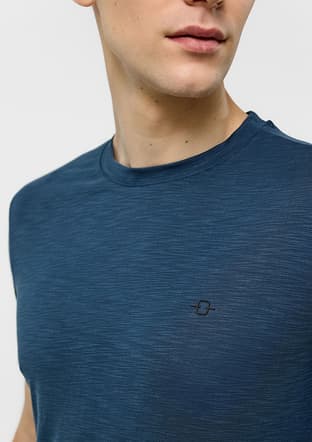 B34T10051 Erkek Lacivert Regular T-shirt - 3
