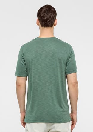 B34T10051 Erkek Yeşil Regular T-shirt - 2