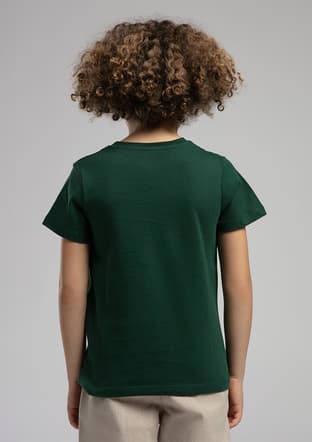 252 Lcb 242003 Erkek Çocuk Yeşil Baskılı T-shirt - 3