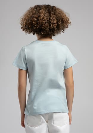 252 Lcb 242005 Erkek Çocuk Mavi Baskılı T-shirt - 3