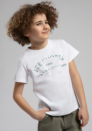 252 Lcb 242006 Erkek Çocuk Beyaz Baskılı T-shirt - 2