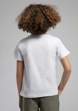 252 Lcb 242006 Erkek Çocuk Beyaz Baskılı T-shirt - 3