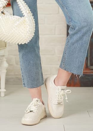 25Y391 Bj Kadın Bej Casual Ayakkabı - 3