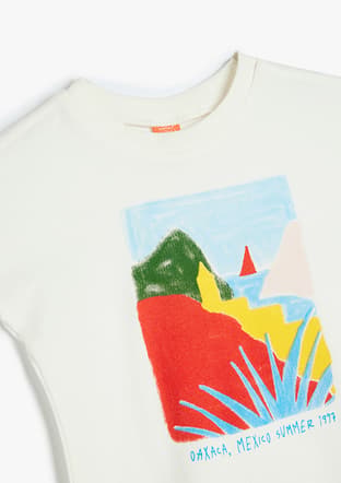 5Smb10100Tk Erkek Bebek Beyaz Bisiklet Yaka T-shirt - 3