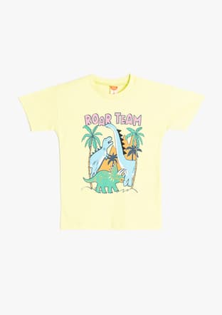 5Smb10015Tk Erkek Bebek Yeşil Baskılı T-shirt - 1