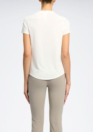 100214671 Kadın Beyaz Kısa Kol T-shirt - 3