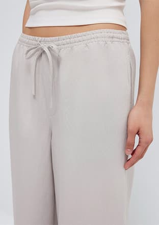 M1011195-70074 Kadın Gri Pantolon - 3