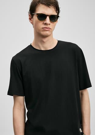 111020312 Erkek Siyah Baskılı T-shirt - 3