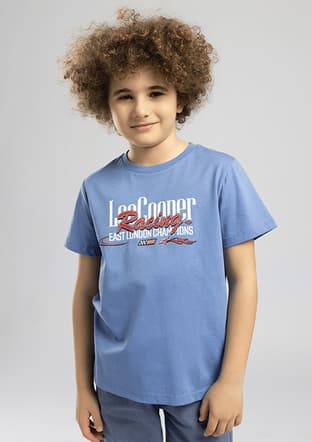262 Lcb 242008 Erkek Çocuk Mavi O Yaka T-shirt - 1