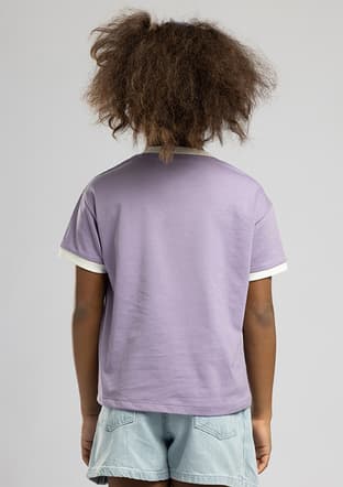262 Lcg 242008 Kız Çocuk Mor O Yaka T-shirt - 2
