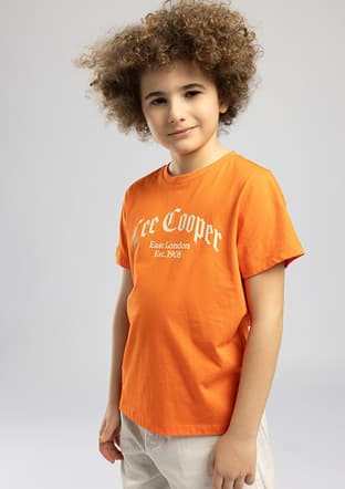 262 Lcb 242002 Erkek Çocuk Turuncu O Yaka T-shirt - 2