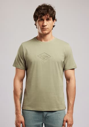 262 Lcm 242007 Erkek Yeşil O Yaka T-shirt - 1