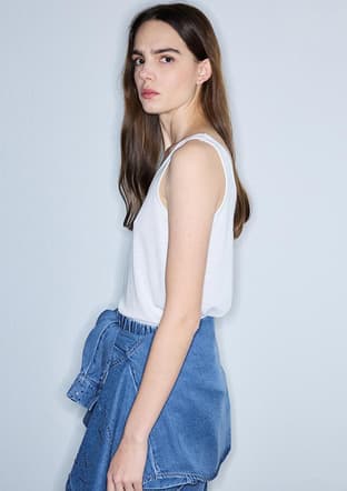 Is1260070170 Kadın Beyaz Basic T-shirt - 3