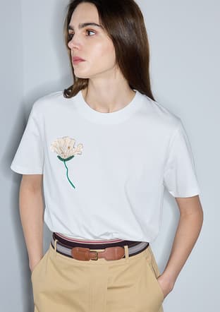 Is1260070173 Kadın Beyaz Kısa Kol T-shirt - 1