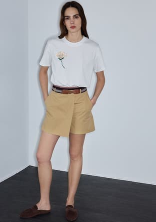 Is1260070173 Kadın Beyaz Kısa Kol T-shirt - 3