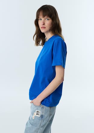 Ts1260070249 Kadın Çok Renkli Bisiklet Yaka T-shirt - 2