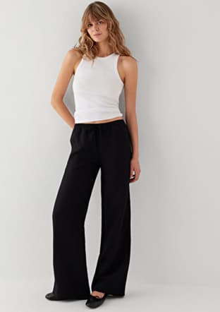 M1011195-900 Kadın Siyah Pantolon - 1