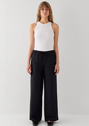M1011195-900 Kadın Siyah Pantolon - 2