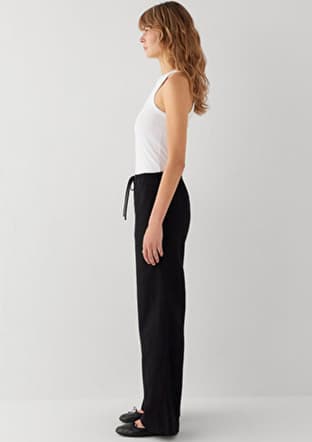 M1011195-900 Kadın Siyah Pantolon - 3