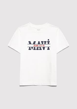 M6610397-70057 Erkek Çocuk Beyaz Baskılı T-shirt - 2