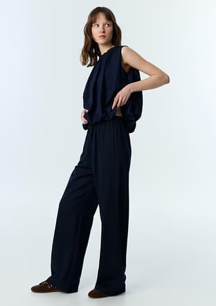 Ts1260003259 Kadın Lacivert Pantolon - 2