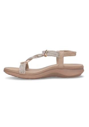 26Y240-2 Bj Kadın Bej Sandalet - 3