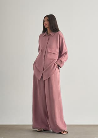 M2Mz1030210238 Kadın Pembe Gömlek - 3