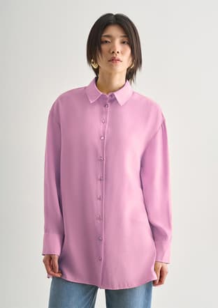 M2Mz1030210219 Kadın Pembe Gömlek - 2