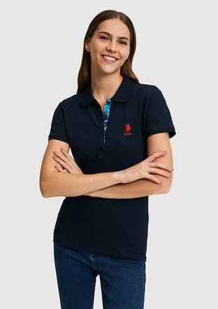 T117268845.Pu-8814 Kadın Lacivert Basic T-shirt - 1