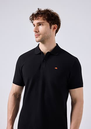 6Sm5044 Erkek Siyah Polo Yaka T-shirt - 2