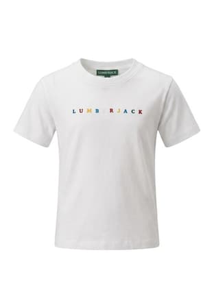 A10220443510010 Erkek Çocuk Beyaz Baskılı T-shirt - 1