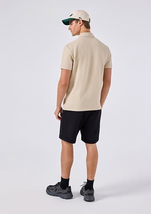 6Sm5010 Erkek Bej Polo Yaka T-shirt - 3