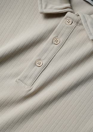 6Sm5003 Erkek Bej Polo Yaka T-shirt - 3