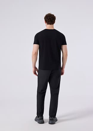 6Sm4024 Erkek Siyah Pantolon - 3