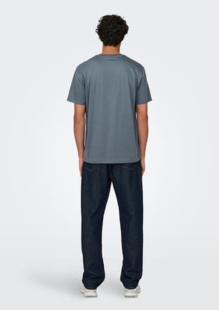 22025208 Erkek Bisiklet Yaka T-Shirt - 2