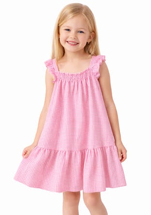 S26G1Elb204 Kız Çocuk Pembe Elbise - 1