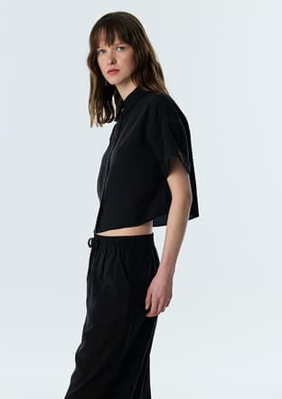 Ts1260025278 Kadın Siyah Gömlek - 3