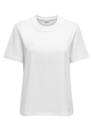 15320892 Kadın Beyaz Bisiklet Yaka T-shirt - 1