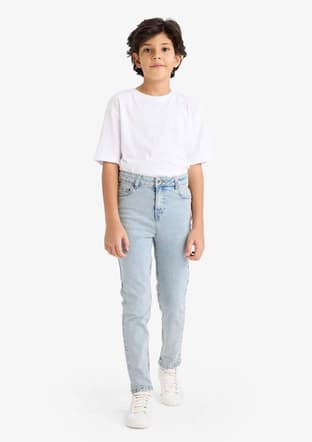 F8478A8Dfa1 Erkek Çocuk Mavi Jean Pantolon - 1