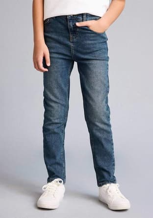F8437A8Dfa1 Erkek Çocuk Yeşil Jean Pantolon - 2