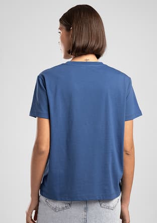 262 Lcf 242013 Kadın Lacivert O Yaka T-shirt - 2